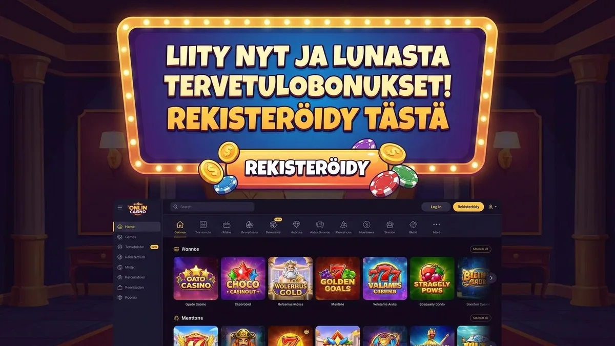 Rekisteröidy bonuksen kanssa